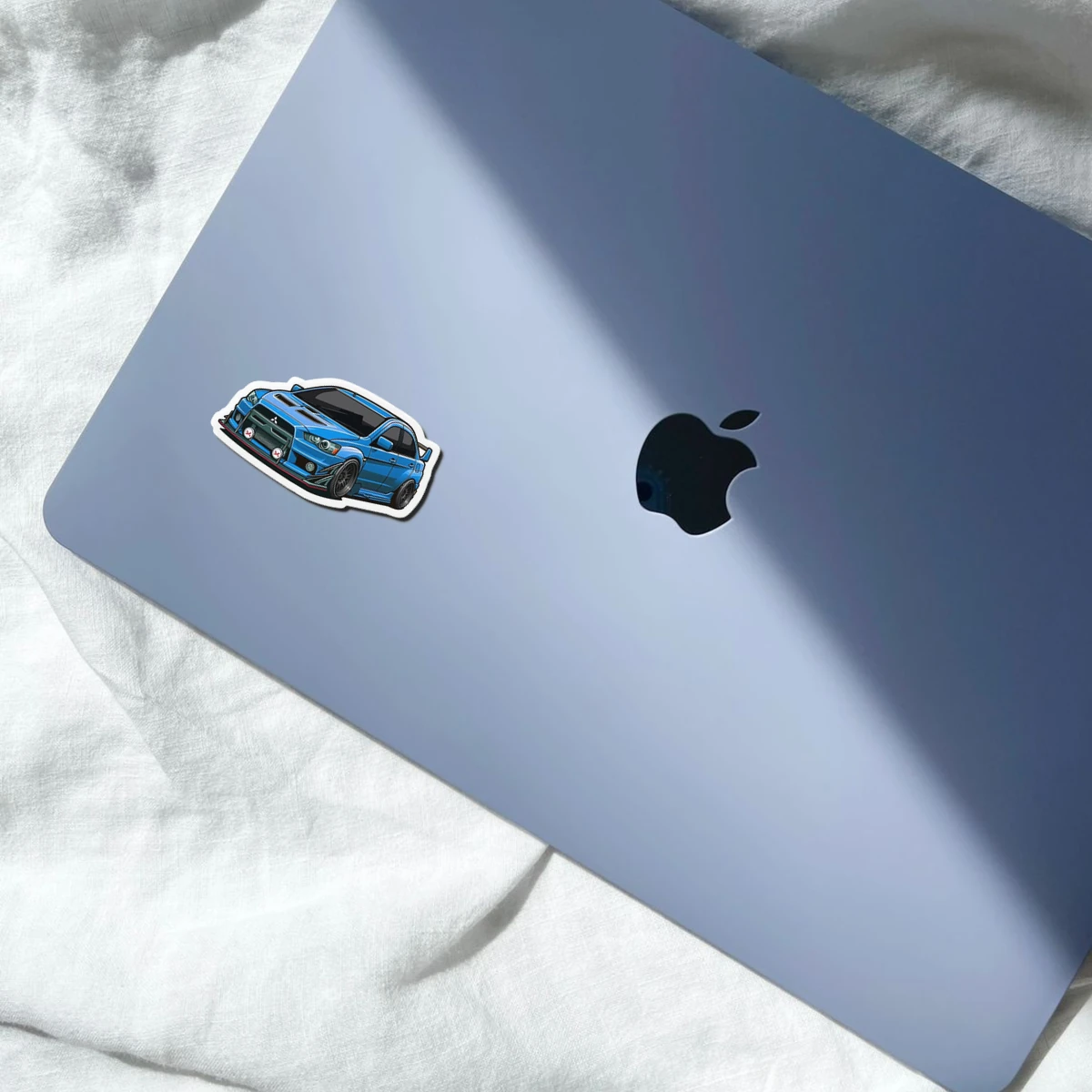 Racing Blue Mitsubishi Lancer Evolution Jdm Magnet Sticker