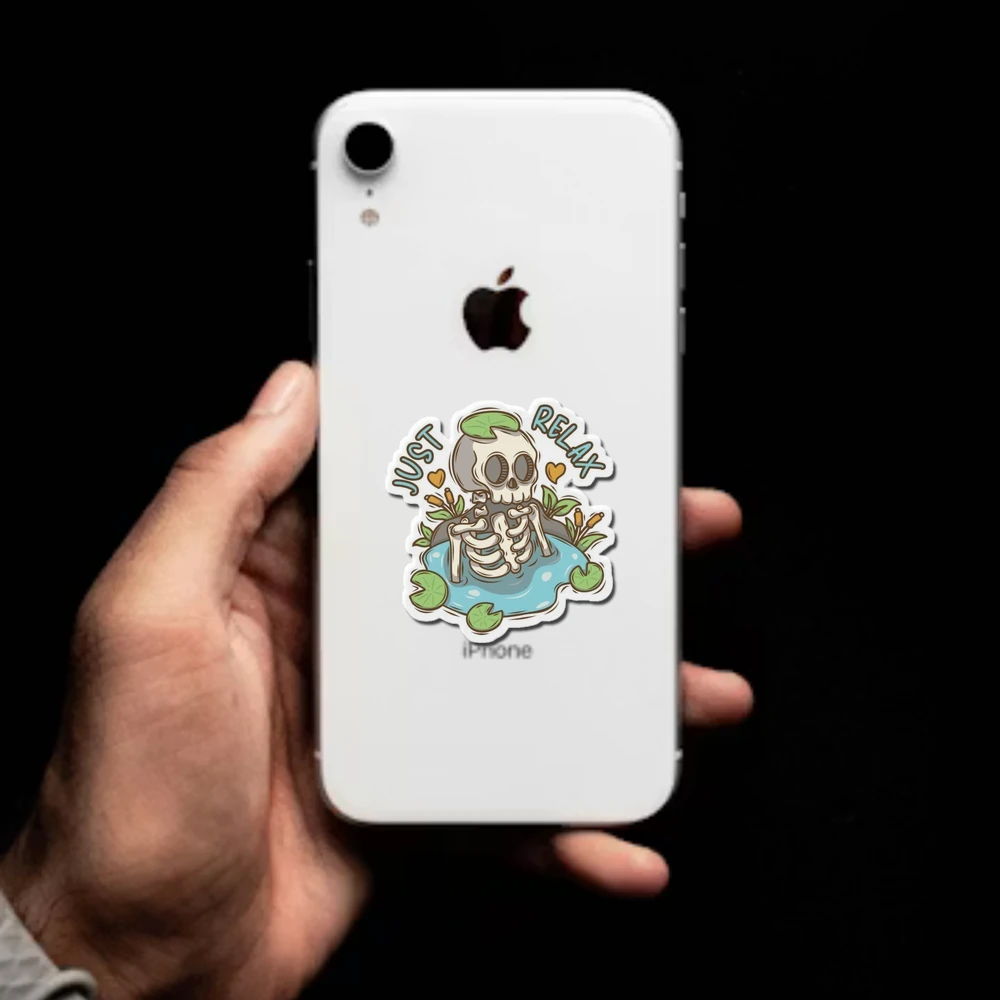 Just Relax Sticker Skeleton