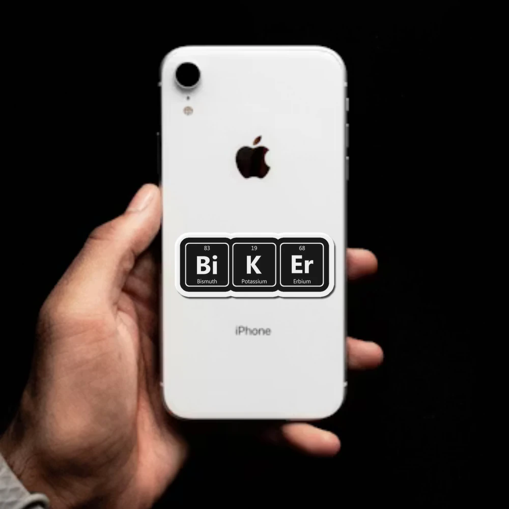 Biker Chemistry Elements Bismuth Potassium Erbium