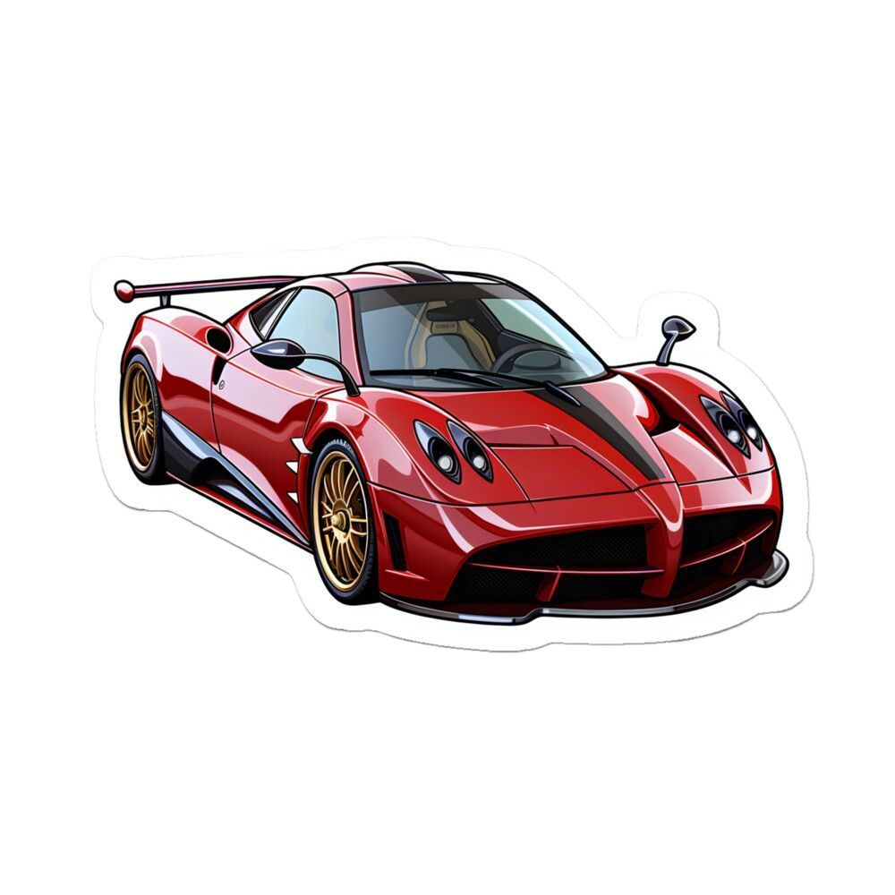 Experience Thrill Red Pagani Supercar Masterpiece Fiery Elegance