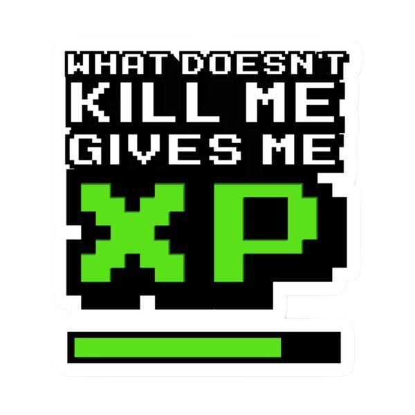 Gamer What Doesn Kill Gives Sticker