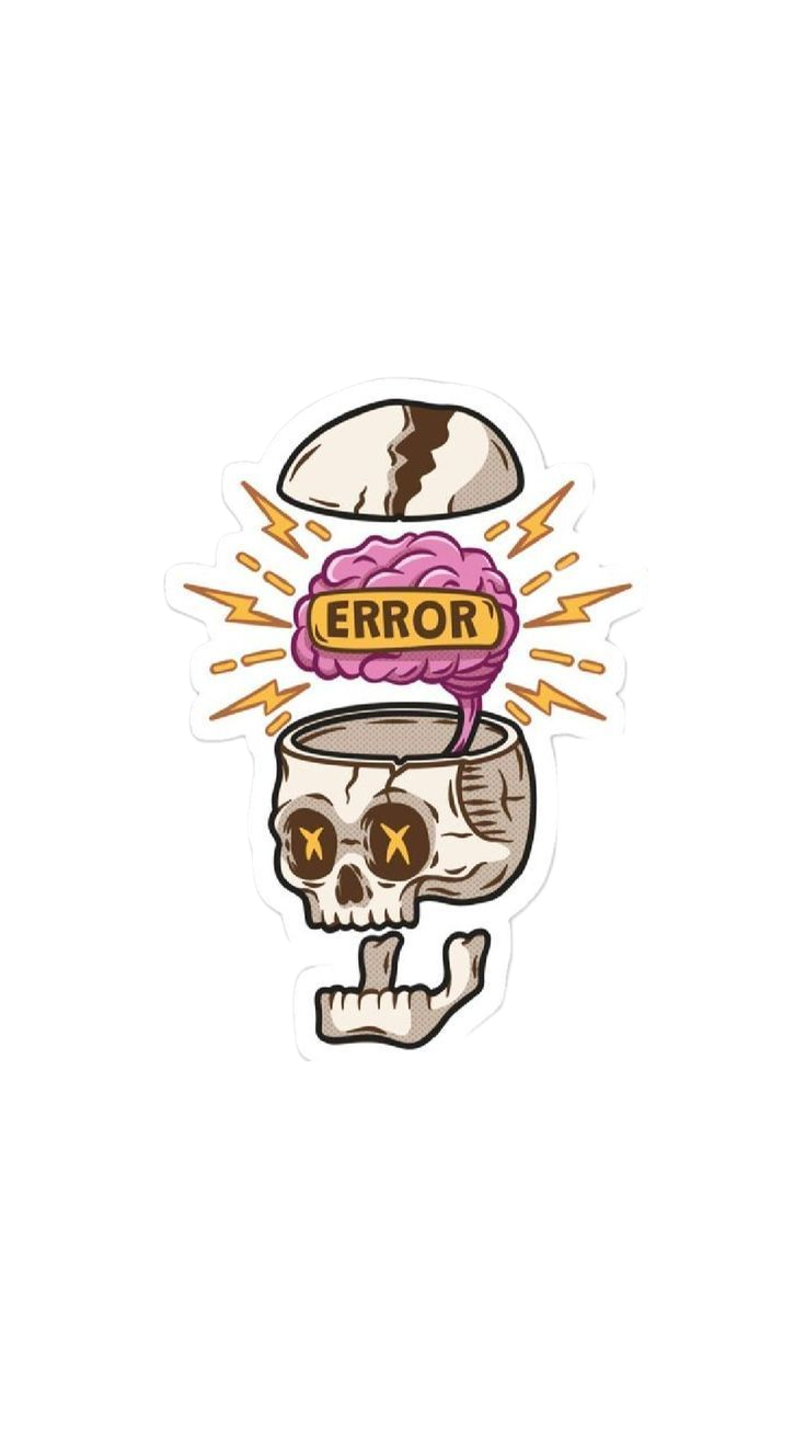 Error Sticker Skull